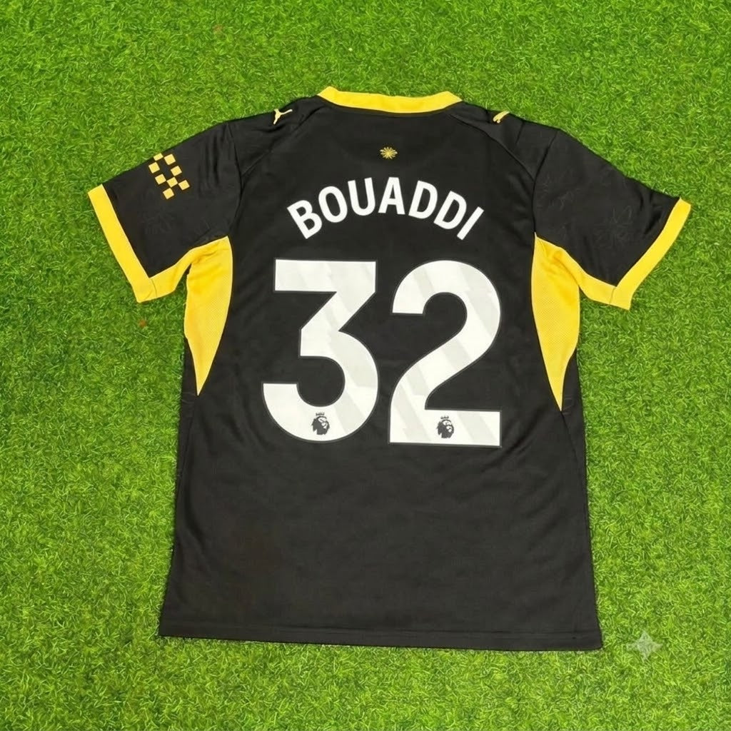 Ayyoub Bouaddi Manchester City Away Black 2027 Football Jersey