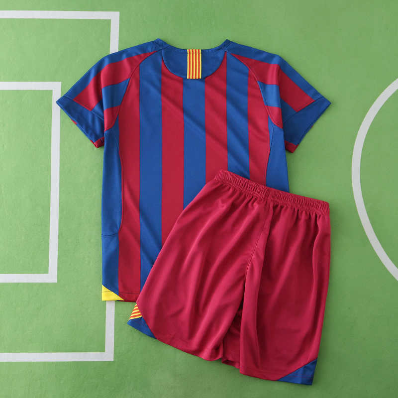 Barcelona 2005 Season Home Kids Retro Football Jersey