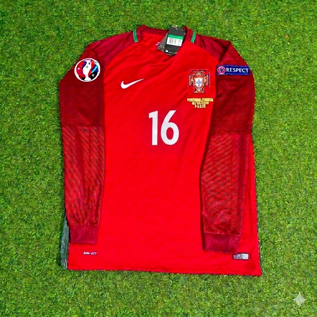 Portugal EURO 2016 Renato Sanches 16- Final Long Sleeve Retro Football Jersey