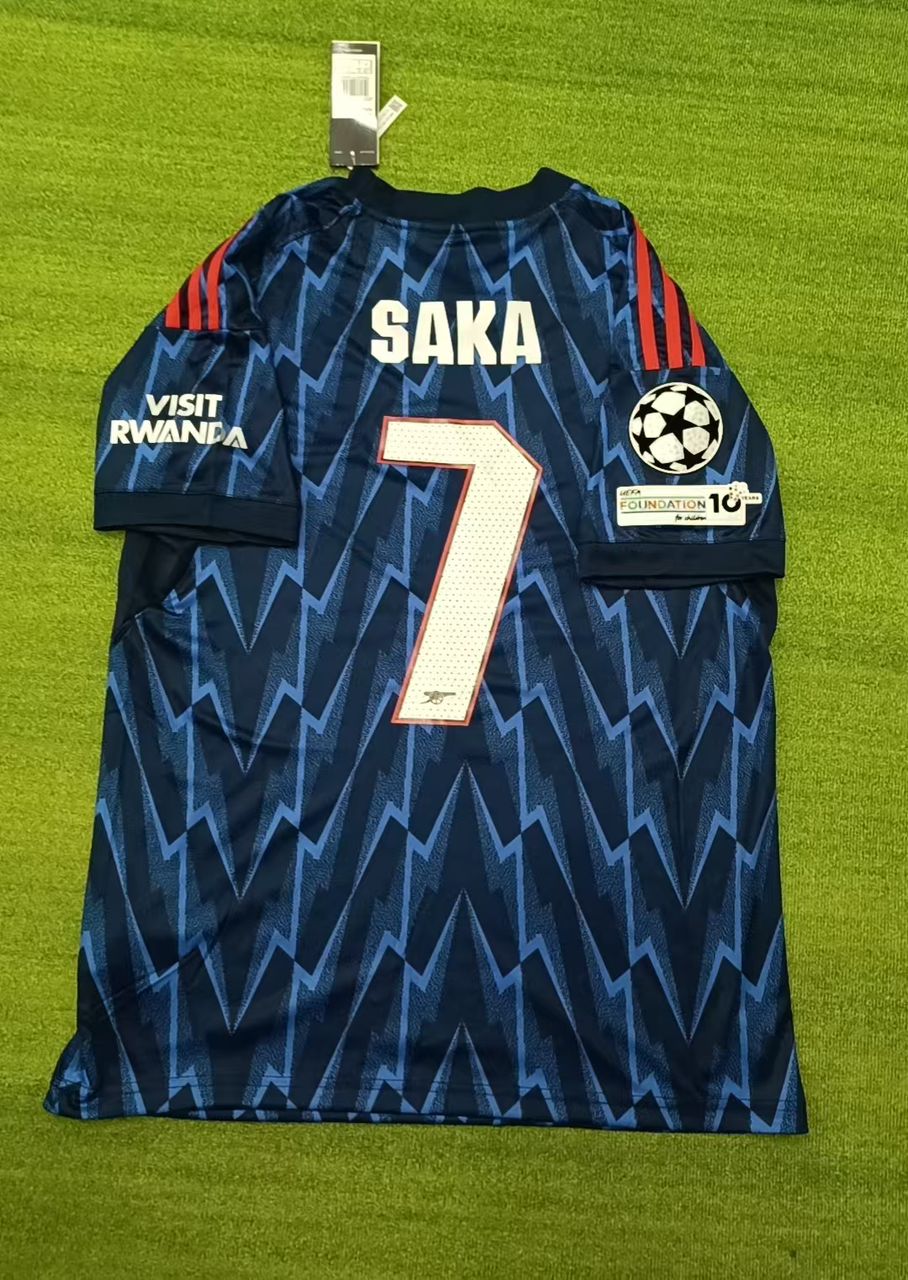Bukayo Saka Arsenal Away Black 2026 Football Jersey Camisate