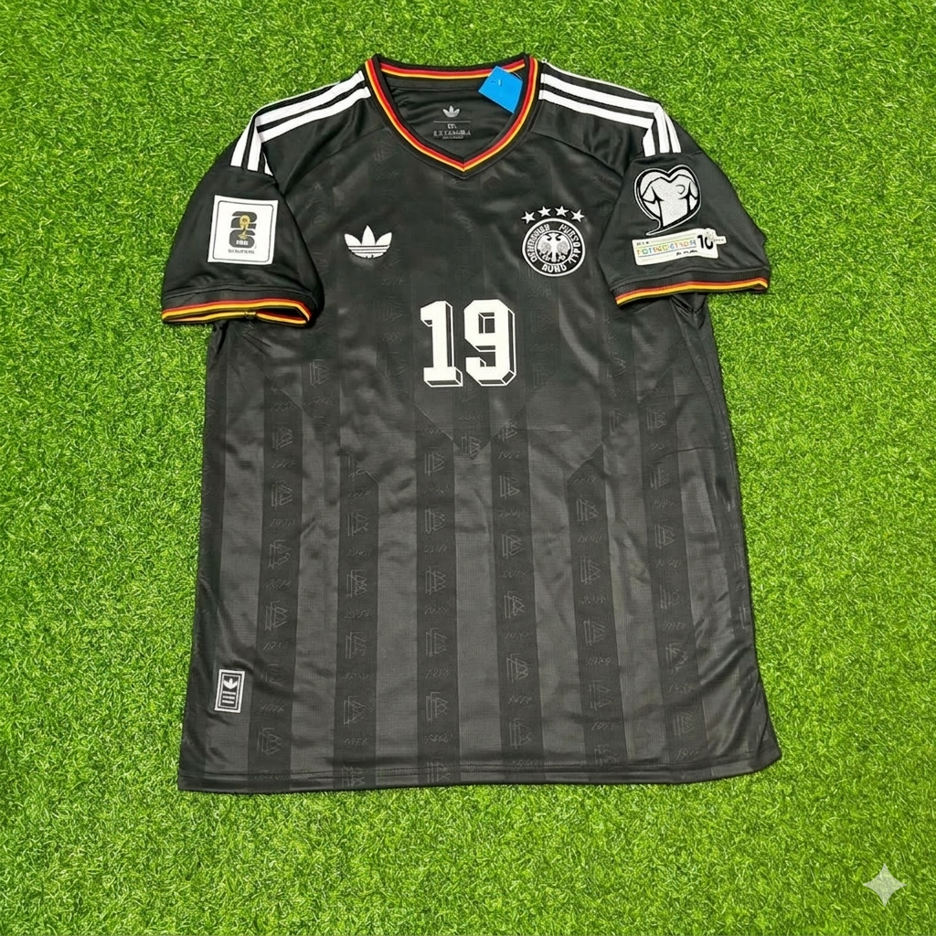 Germany 2026 Jonathan Burkardt #19 Black Style Soccer Kit Football Jersey