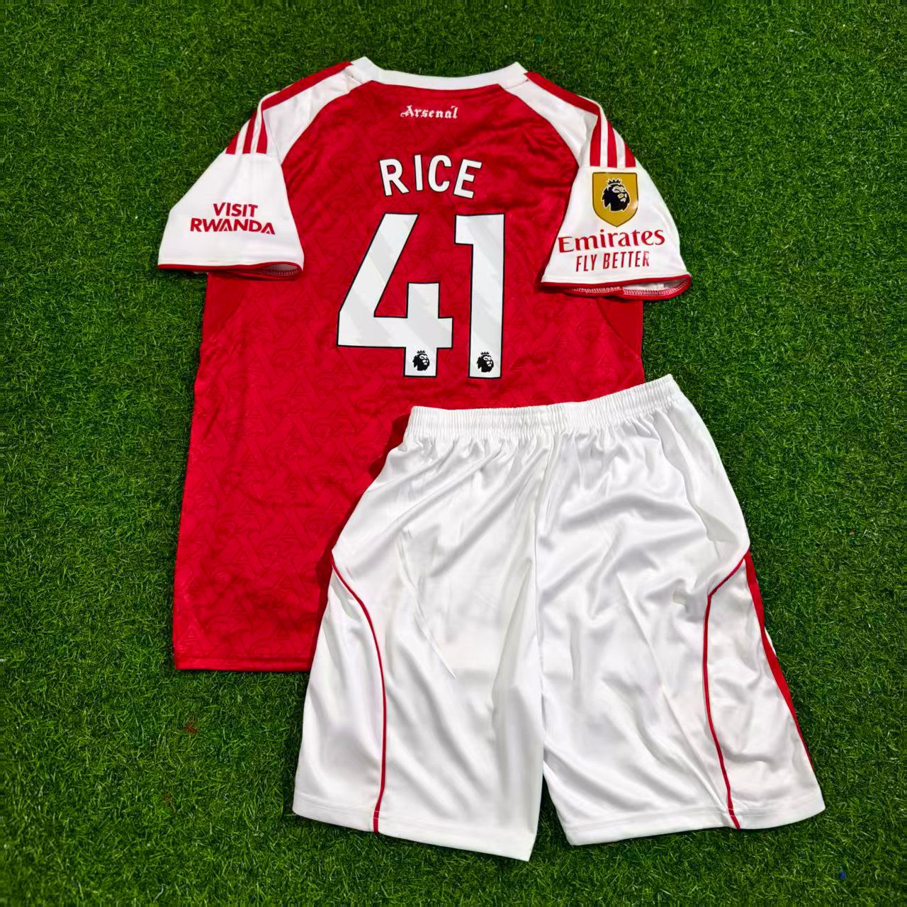 Declan Rice Arsenal Home Kids 2026 Football Jersey Kit Soccer
