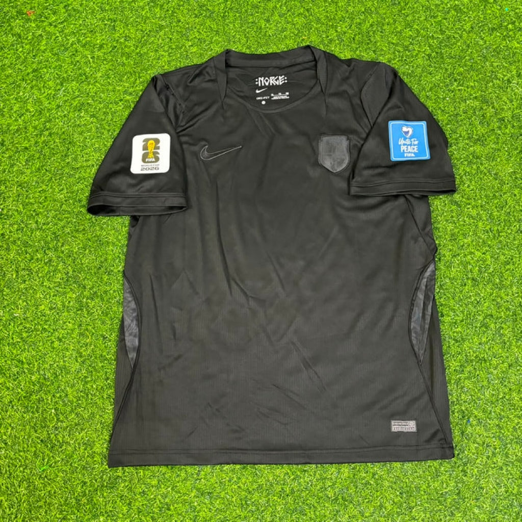 Norway World Cup 2026 Andreas Schjelderup #21 Away Black Football Jersey