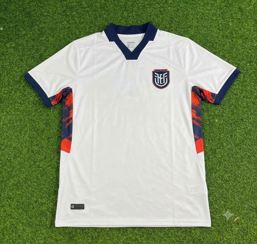 Nilson Angulo #20 Ecuador 2026 World Cup White Football Jersey