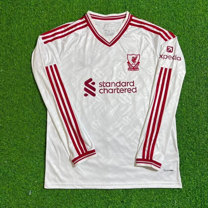 Florian Wirtz #7 Liverpool 2027 Long Sleeve Away White Football Jersey