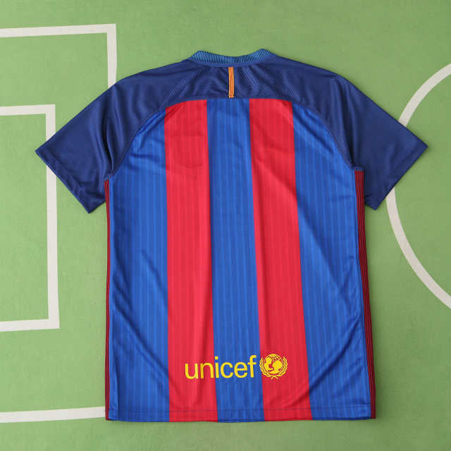 Barcelona 2016/17 Season Home Retro Football Jersey