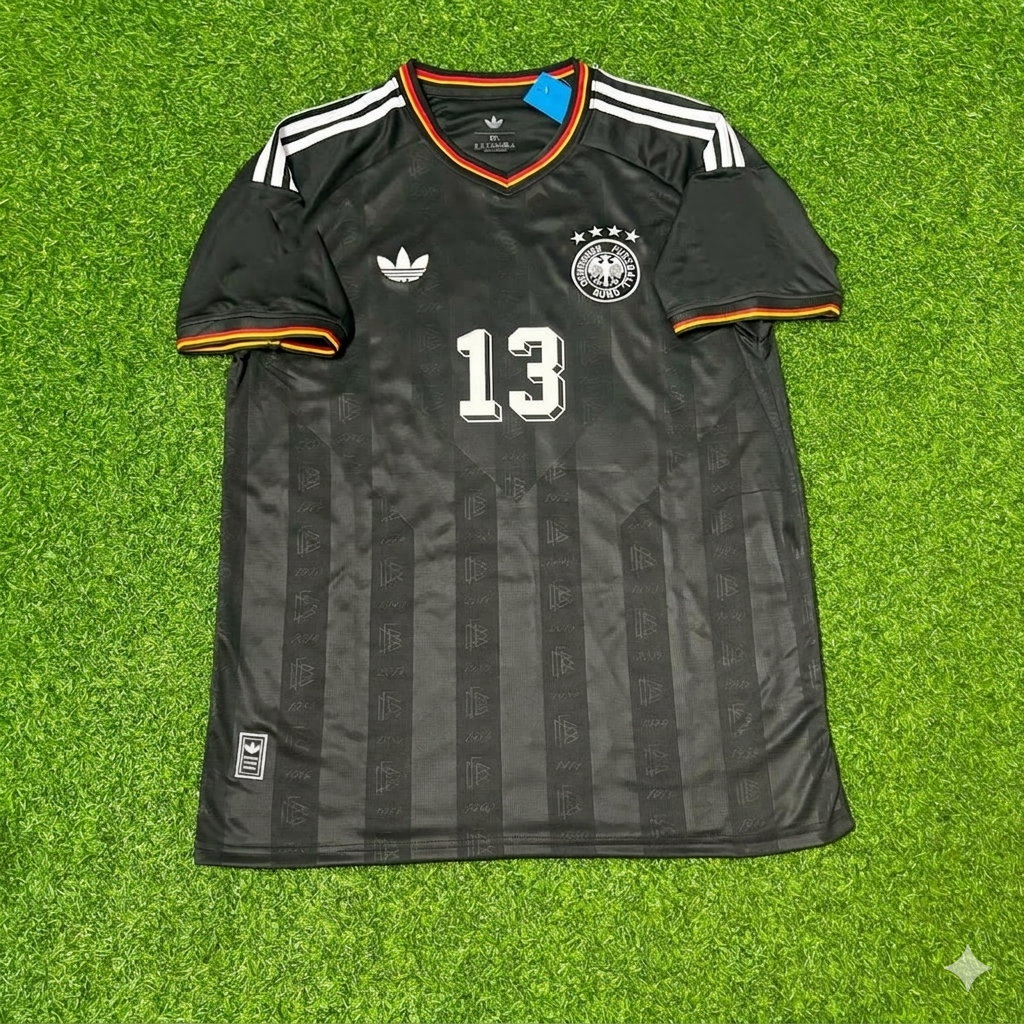 Thomas Müller 13# Germany Black Retro Vintage Football Jersey Kit