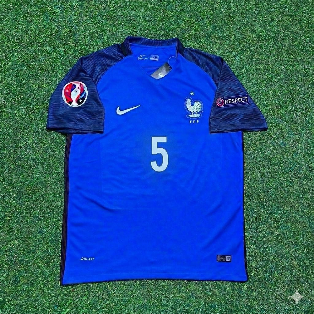 France EURO 2016 N’golo Kante #5 Home Retro Football Jersey