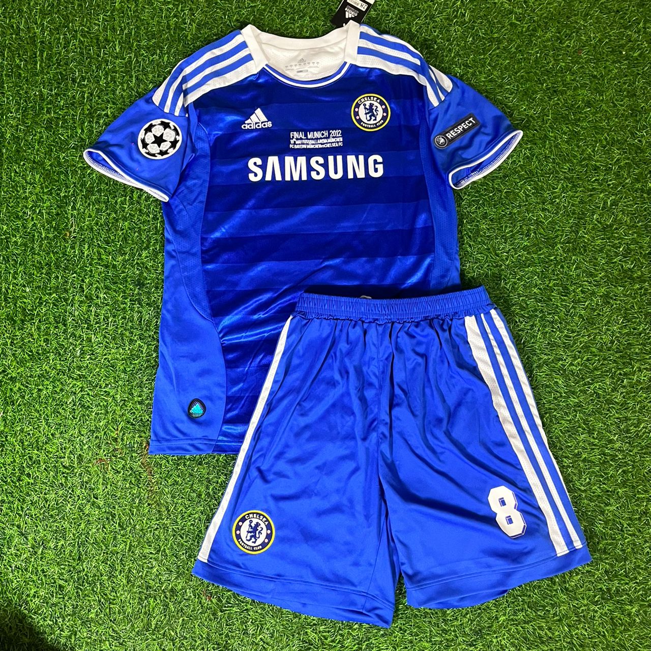 - Frank Lampard Chelsea Final 2012 Kids Retro Jersey Trikot Soccer Kit