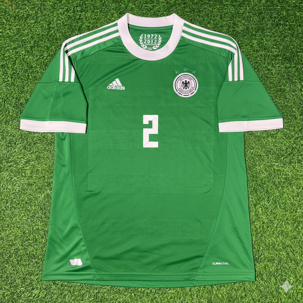 Germany EURO 2012 İlkay Gündoğan Green Retro Football Jersey