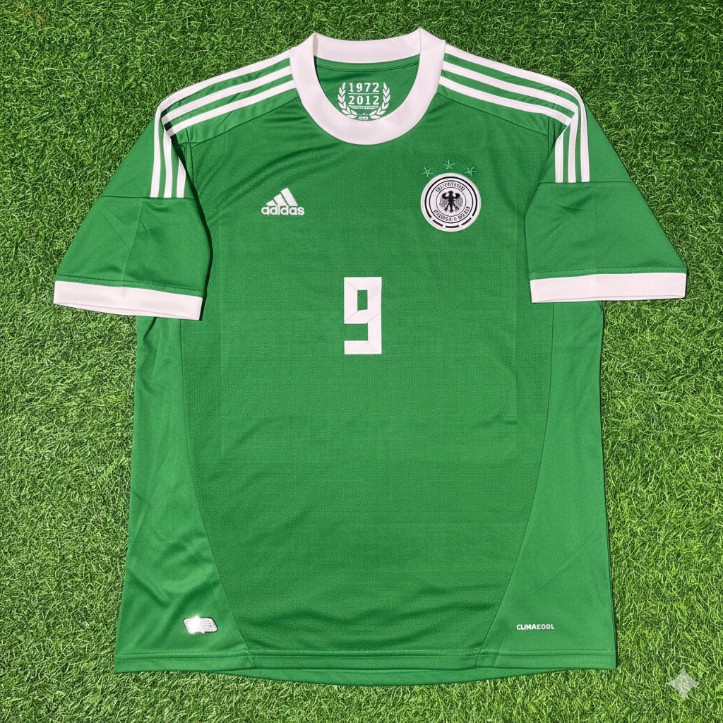 Germany EURO 2012 Andre Schürrle Green Retro Football Jersey