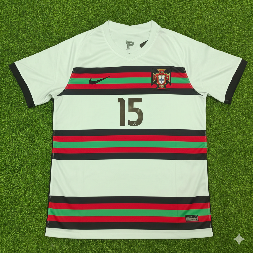 Portugal EURO 2020 Rafa Silva Retro Away Football Jersey
