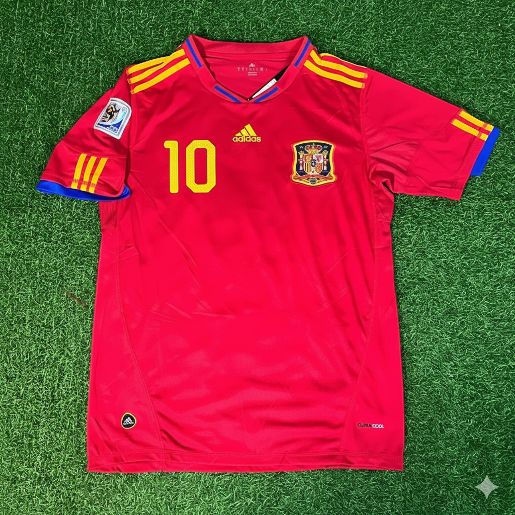 Spain World Cup 2010 Cesc Fabregas 10 Retro Football Jersey Kit