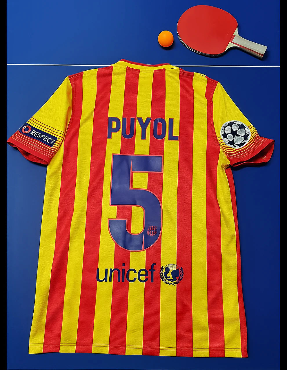 Carles Puyol 5 - Barcelona 20132014 Retro Soccer Kit Football