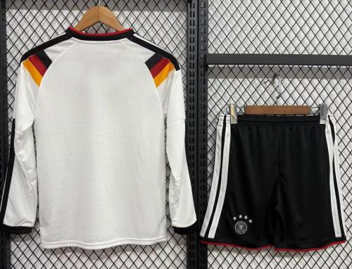 Germany World Cup 2026 Long Sleeve Home Kids Football Jersey Kit