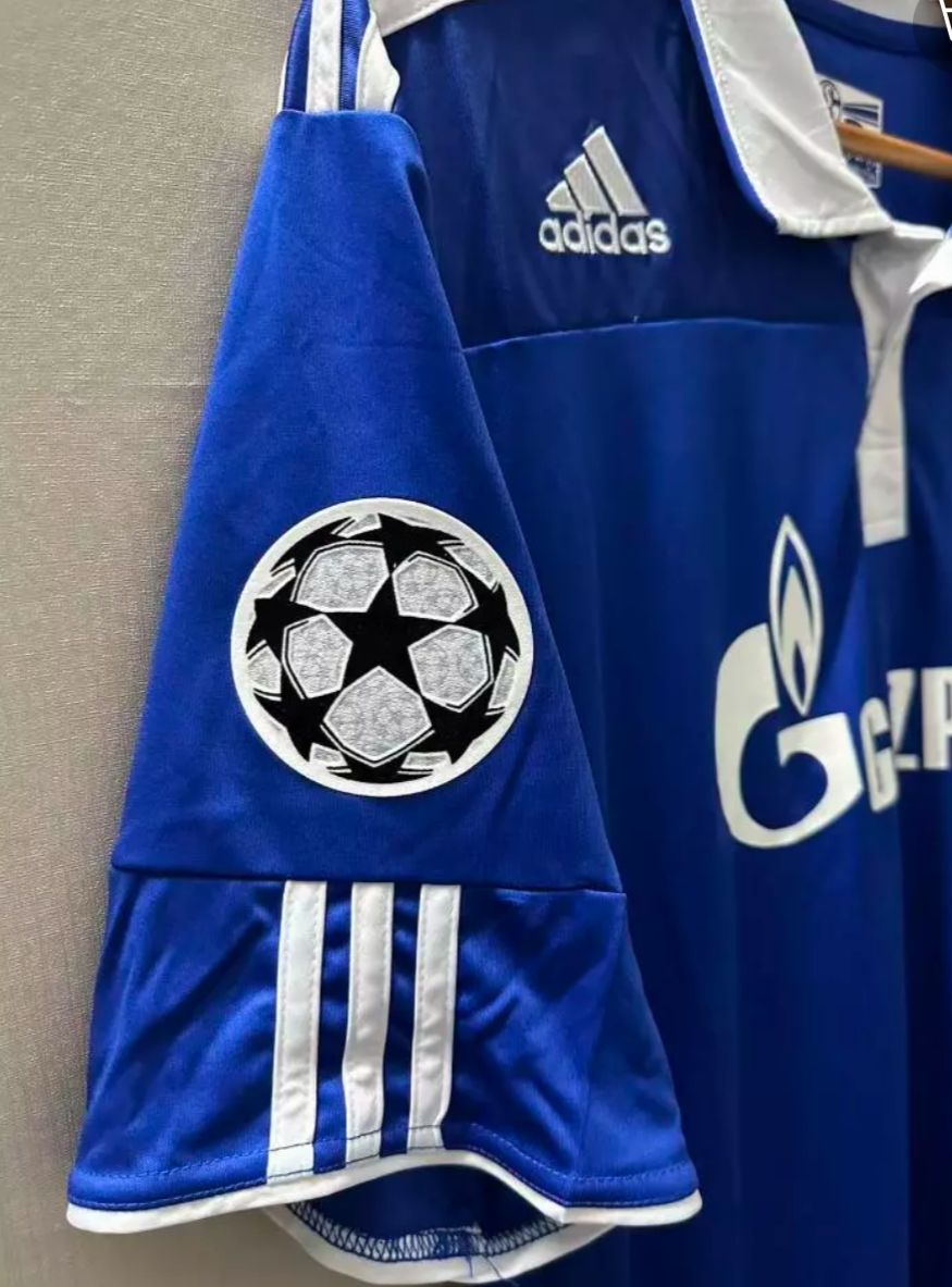 Raul Gonzalez Blanco Schalke 04 Season 2010- 11 Retro Champions League Football Jersey Trikot
