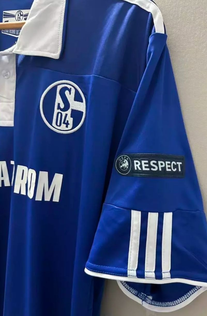 Raul Gonzalez Blanco Schalke 04 Season 2010- 11 Retro Champions League Football Jersey Trikot