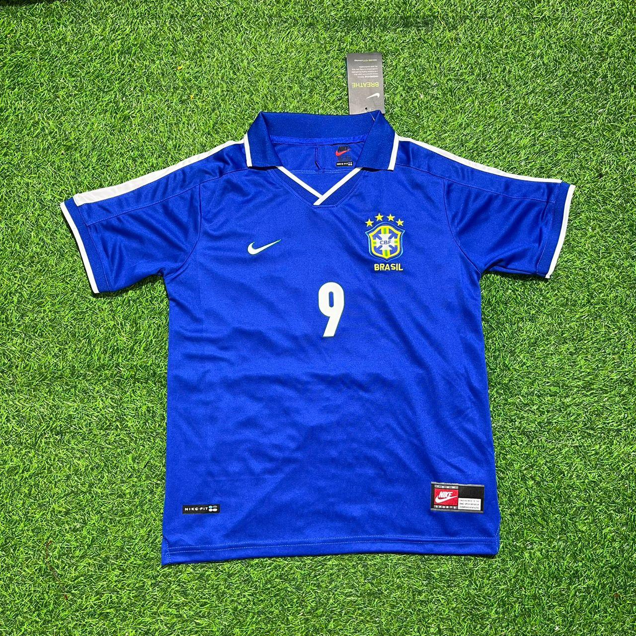 Alexandre Pato Brazil Blue Retro Football Jersey Kit