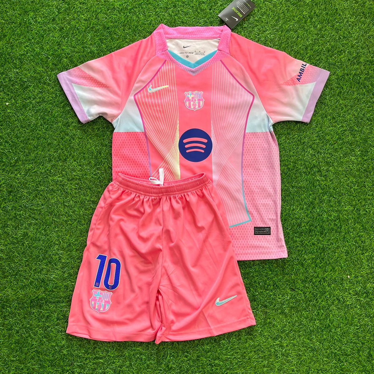 Lamine Yamal Barcelona Pink New Season 2026 Kids Kinder Soccer Soccer Kit Football Jersey