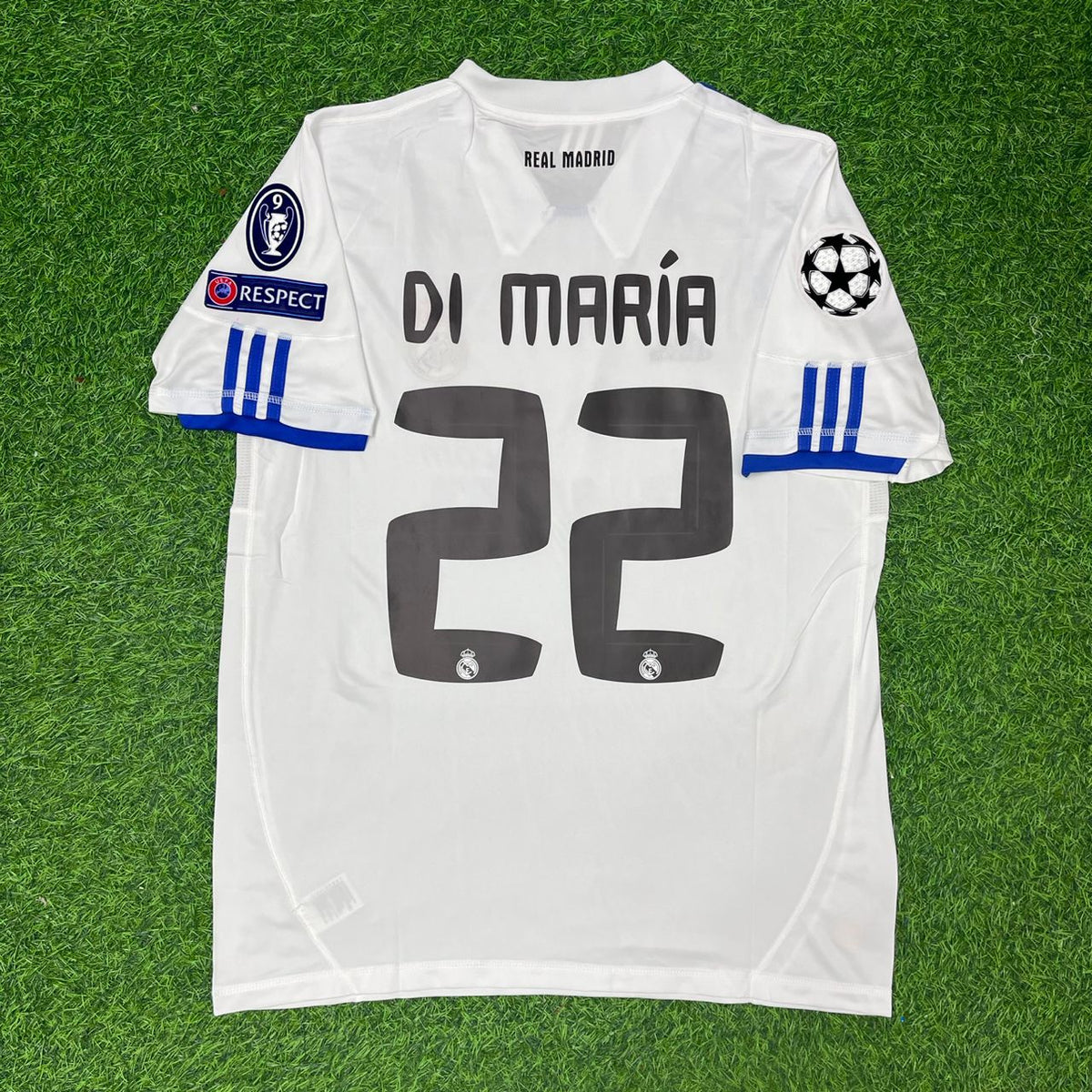 Angel Di Maria 22- Long Sleeve 2010-2011 Retro Football Jersey