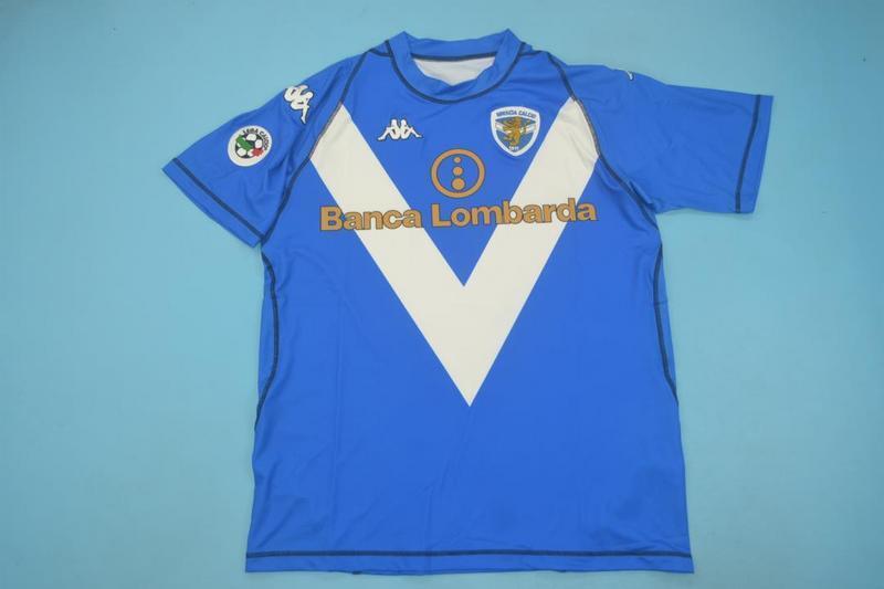 Roberto Baggio Brescia 2003/2004 Retro Blue Football Jersey Kit
