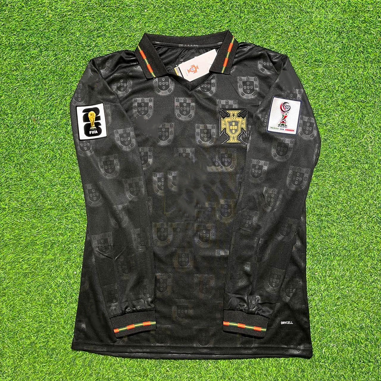 Portugal 2026 Nuno Mendes Home Long Sleeve Soccer Kit Football Jersey