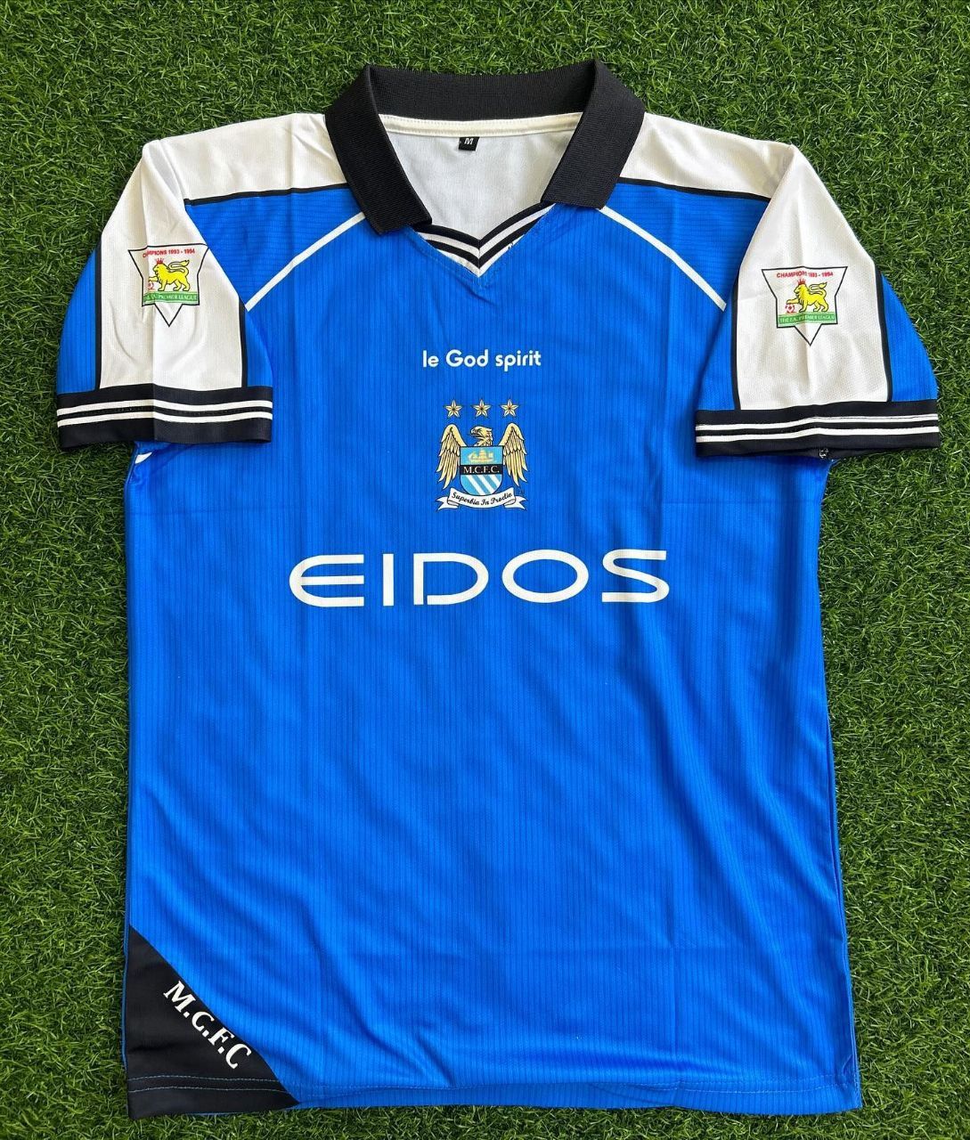 Haaland Manchester City Blue Retro Jersey