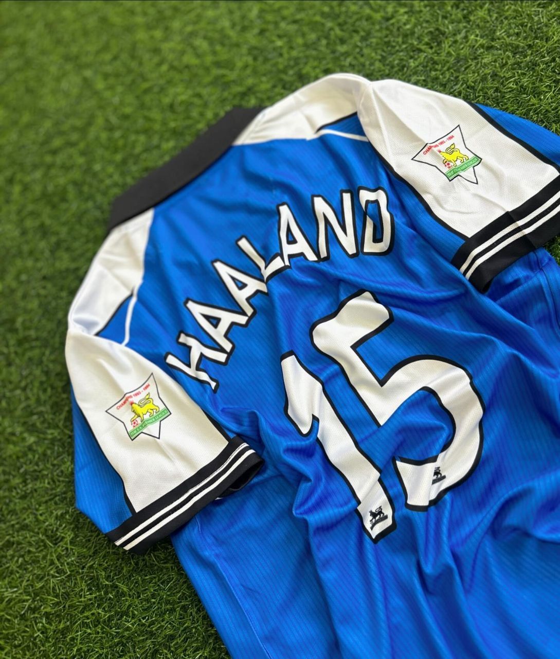 Haaland Manchester City Blue Retro Jersey