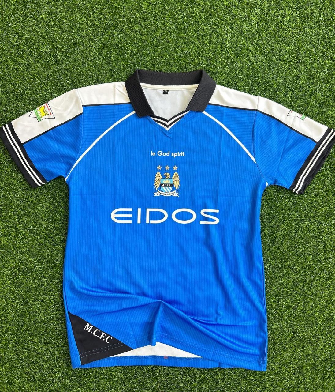 Haaland Manchester City Blue Retro Jersey