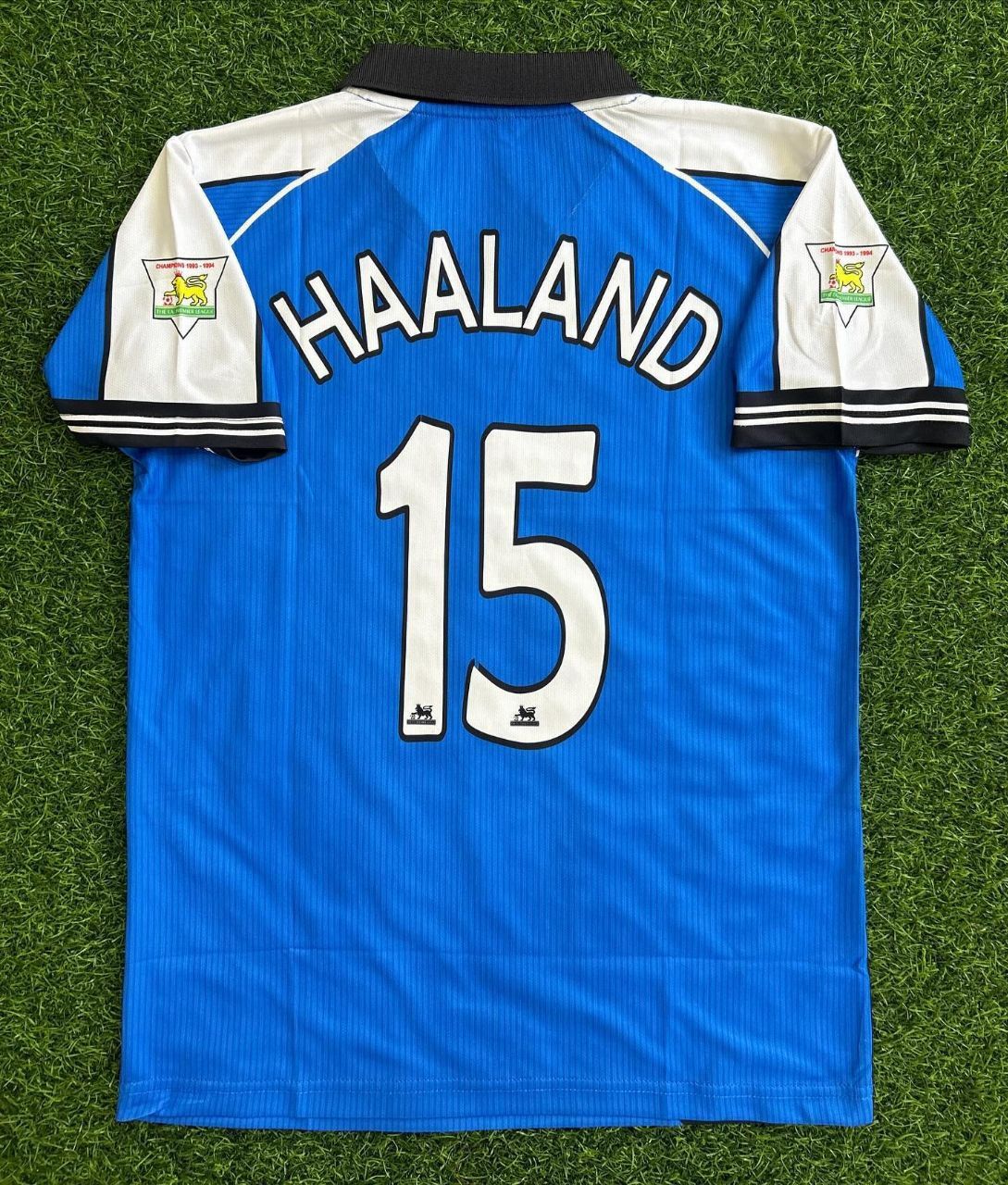 Haaland Manchester City Blue Retro Jersey