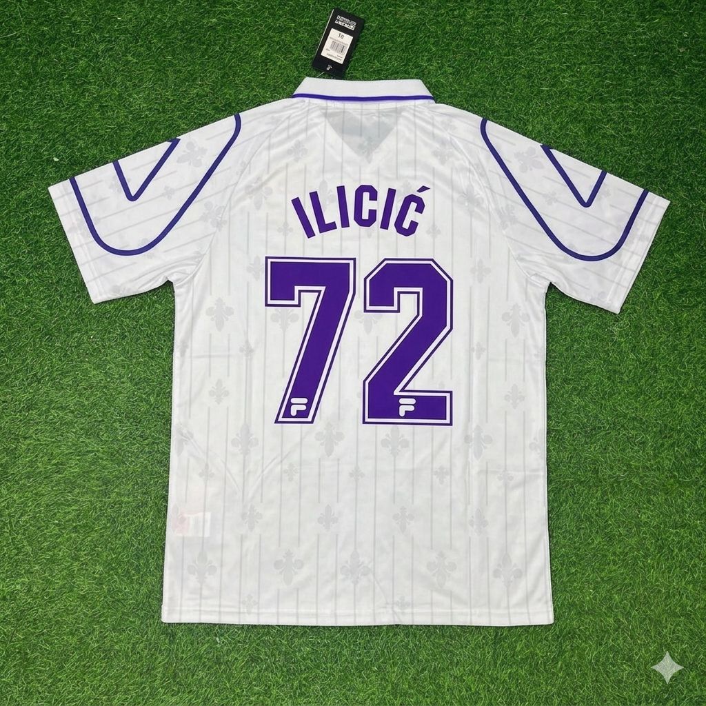 Josip Ilicic Fiorentina White Retro Football Jersey Kit