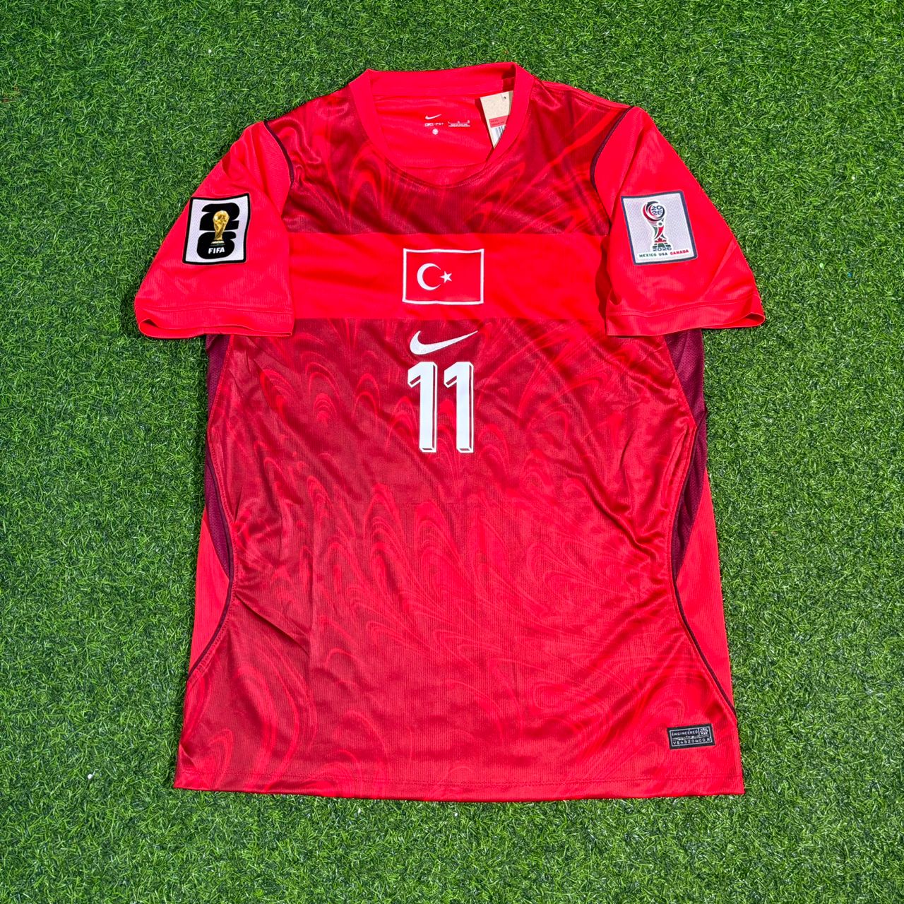 Turkey Türkiye World Cup 2026 Kenan Yıldız #11 - - Home Red - Football Jersey - Milli Forma
