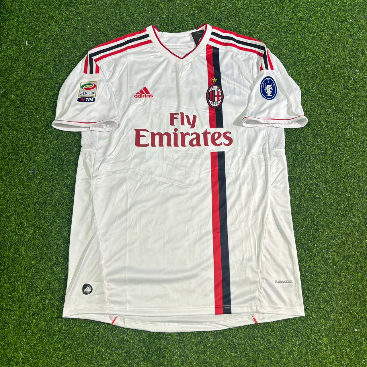 Kevin-Prince #70 Boateng Milan 2011-2012 White Away Retro Football Jersey Kit