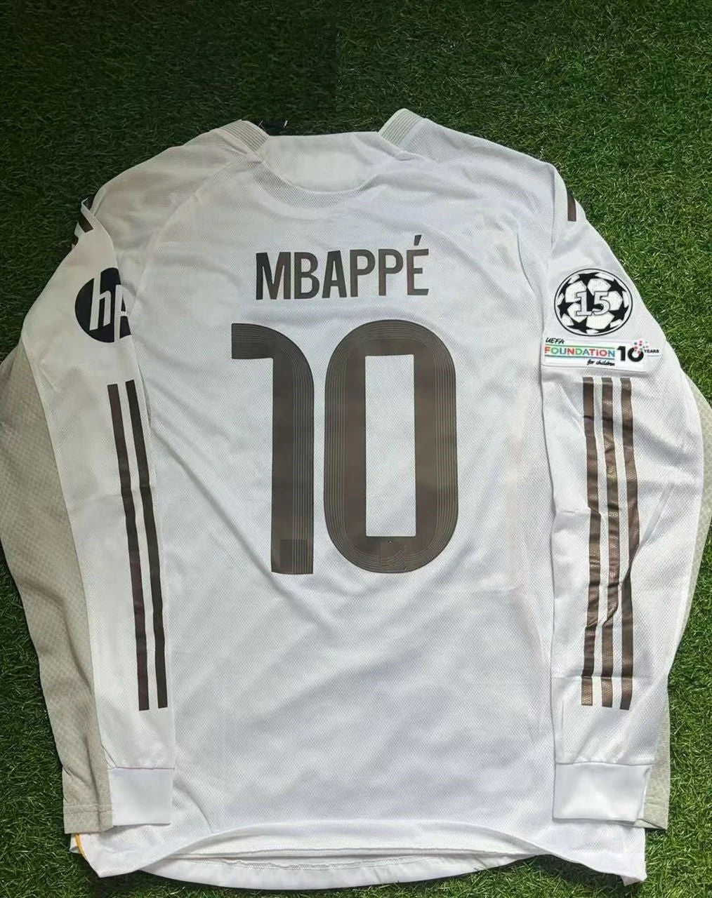 Kylian Mbappe Real Madrid CL Long Sleeve New Season 2026 KIDS Football Jersey Kit