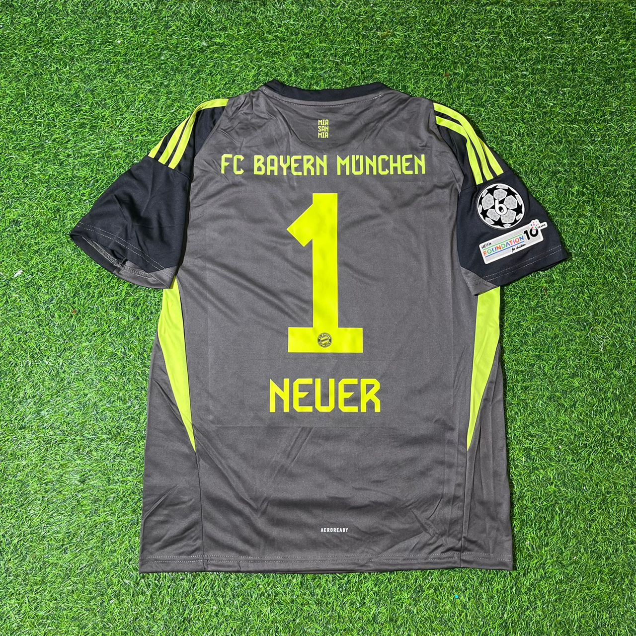 Manuel Neuer Bayern Munich Black Goalkeeper CL Football Football Jersey