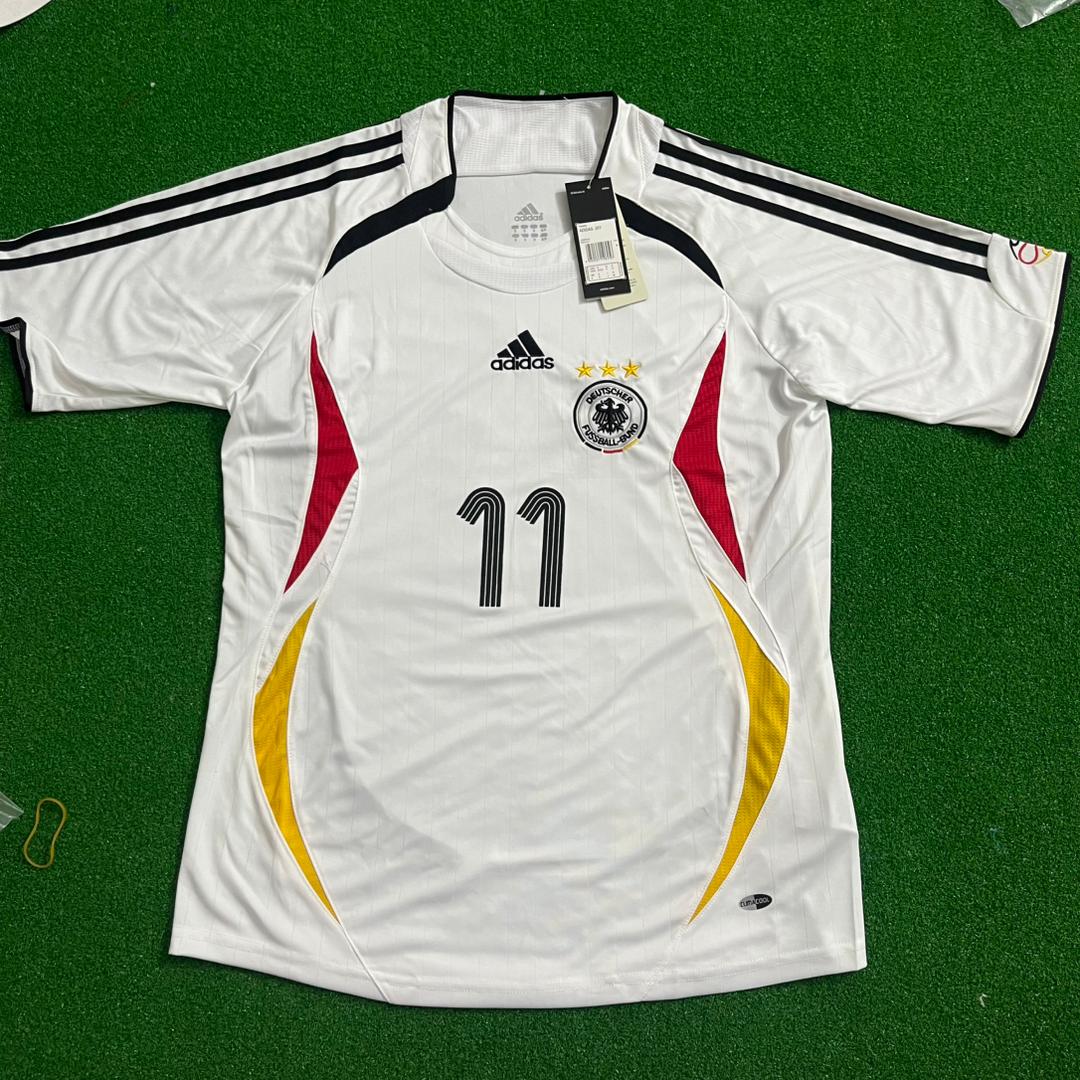 Germany Miroslav Klose 2006 World Cup White Retro Soccer Jersey Trikot Maillot Soccer Kit