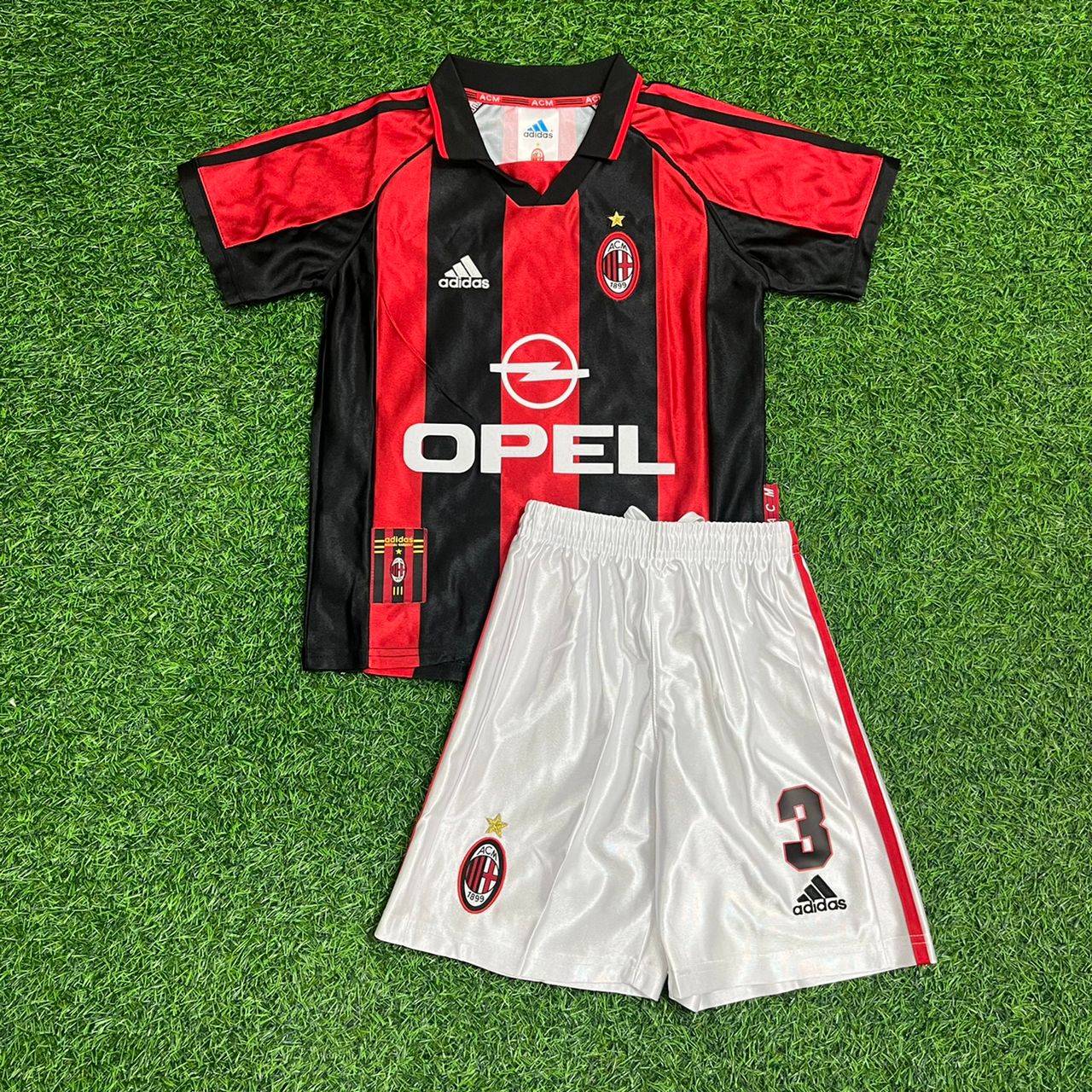 Paolo Maldini AC Milan 1998 1999 Retro Kids Soccer Jersey Kinder Trikot
