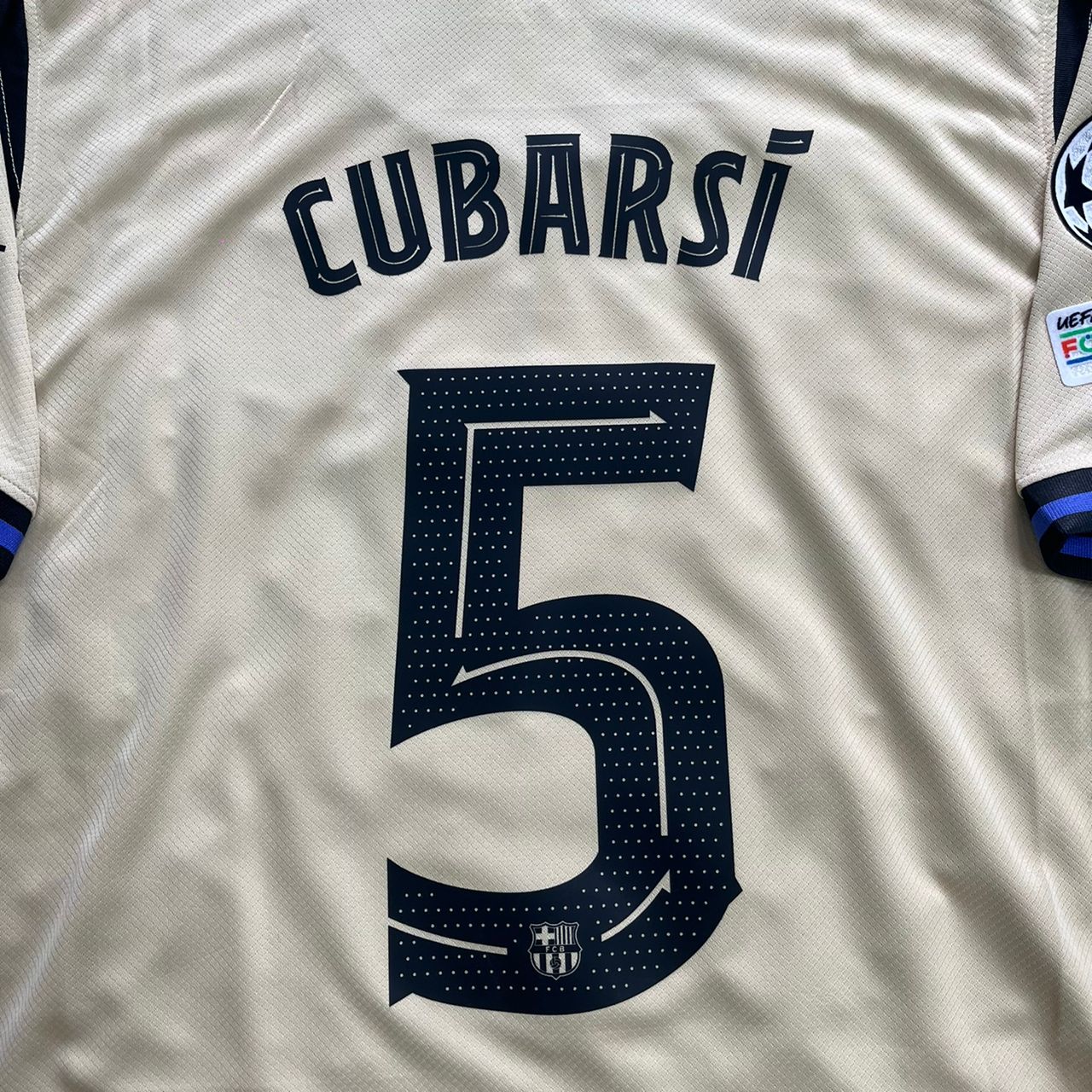 Pau Cubarsi Barcelona Grey Kids 2026 Football Jersey