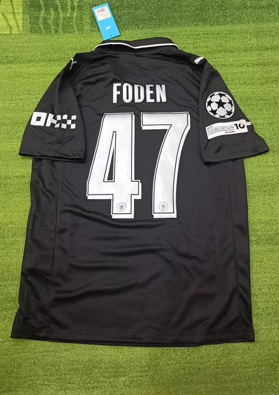 Phil Foden Manchester City Black 2026 Football Jersey