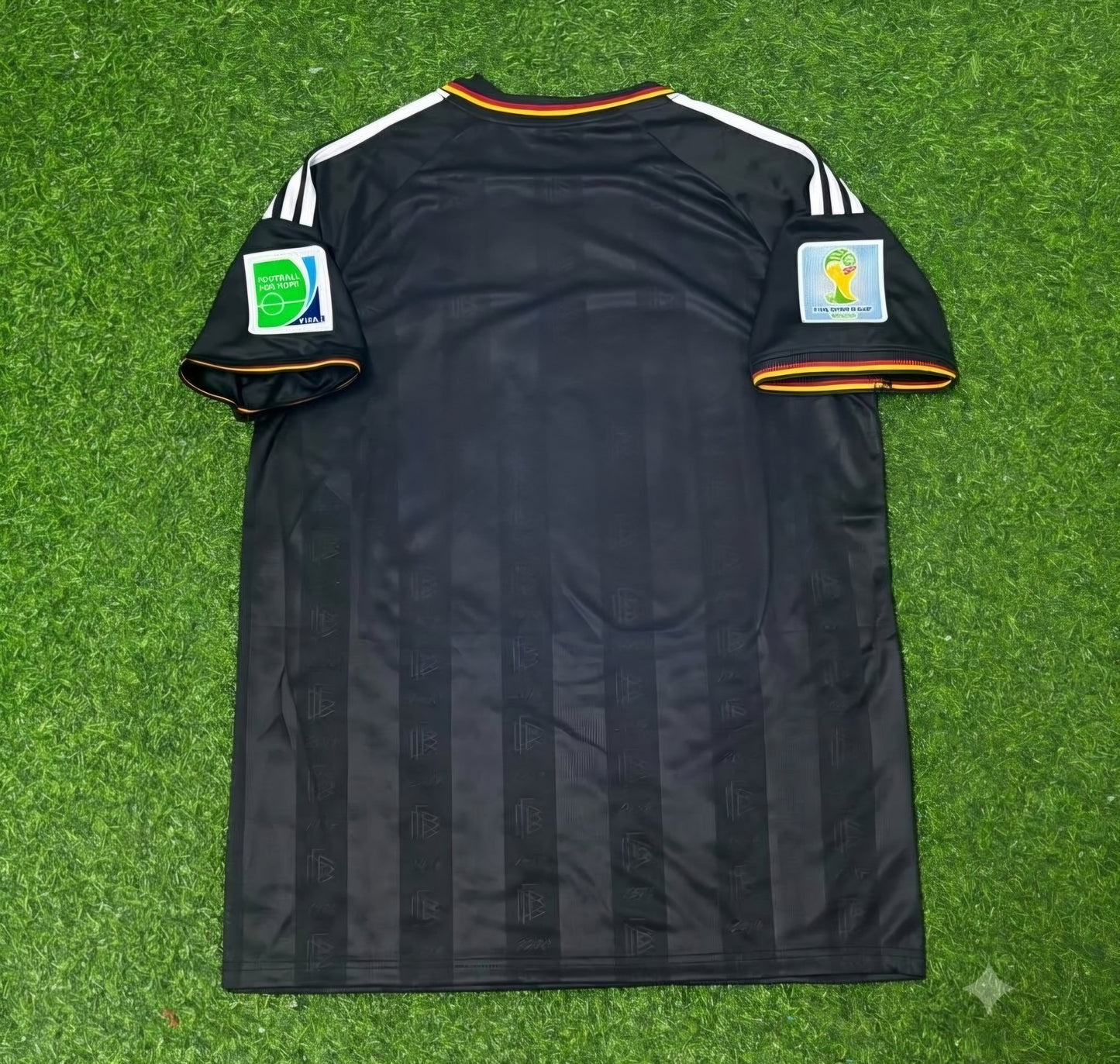 Germany World Cup 2014 Special Edition Black Retro Football Jersey