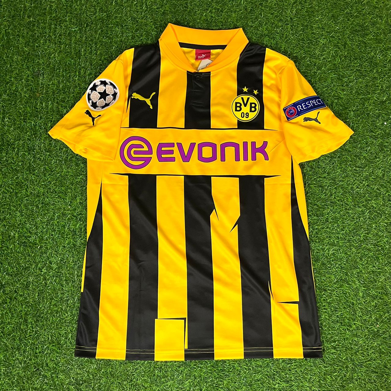 - Ilkay Gundogan Dortmund Home 2012/13 Champions League Retro Kit Jersey Maillot Trikot Soccer Kit