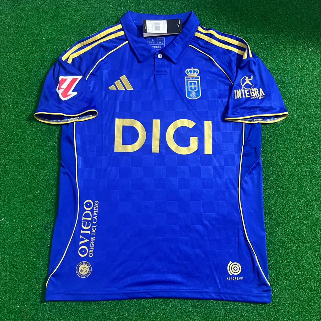 Santi Cazorla 8 – Real Oviedo Nouveau Maillot de Foot Légende Or – | Trikot | Maillot | Camiseta Maillot de football