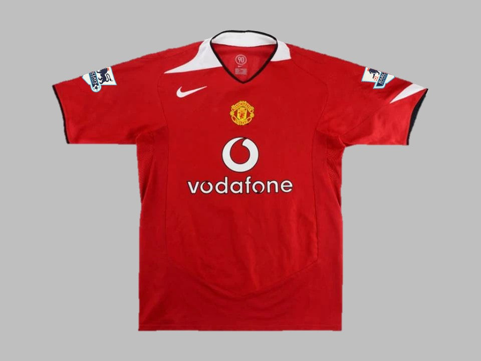 Manchester Nemanja Vidic United Retro 2005-06 Retro Jersey Maillot Maglia Soccer Kit