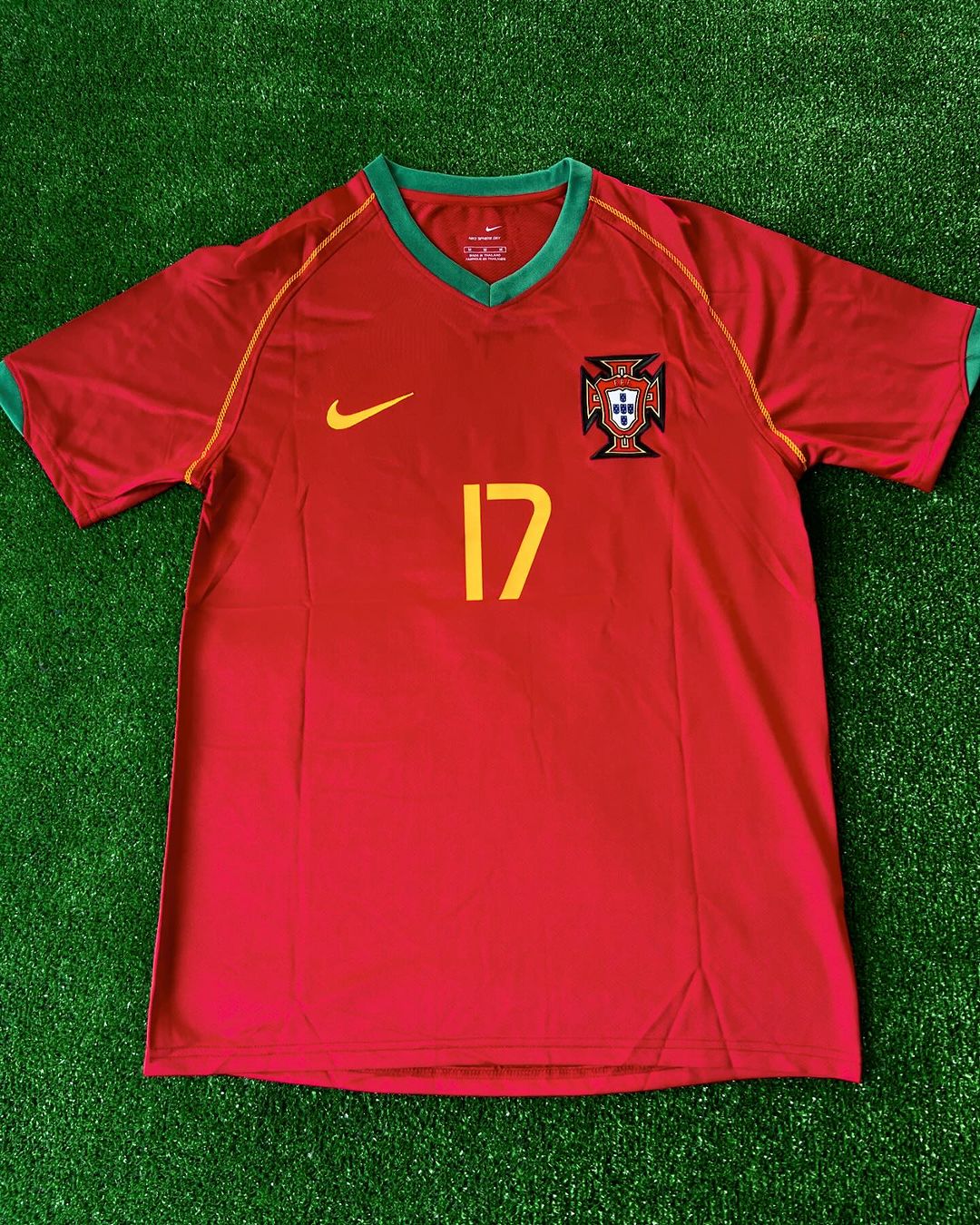 Portugal World Cup 2006 Cristiano Ronaldo Retro Short-Sleeve Football Jersey