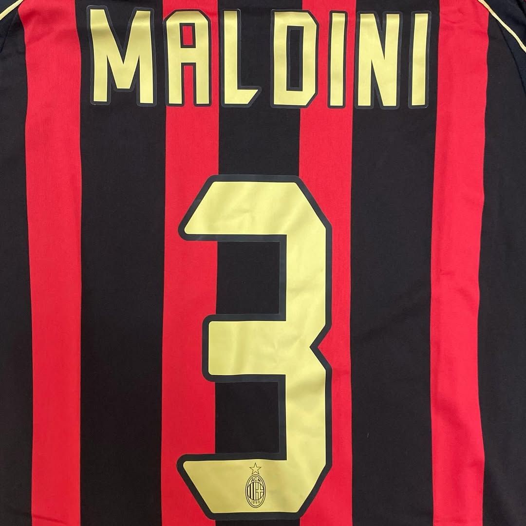 Paolo Maldini AC Milan 2006 2007 Season Retro Jersey Trikot