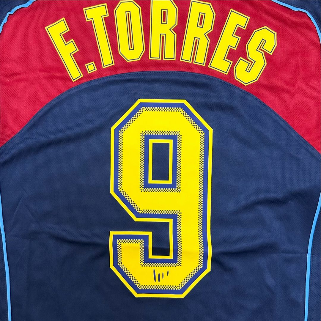 Fernando Torres Atlético Madrid Spider-Man 2003-2004 Long Sleeve Retro Football Jersey Kit