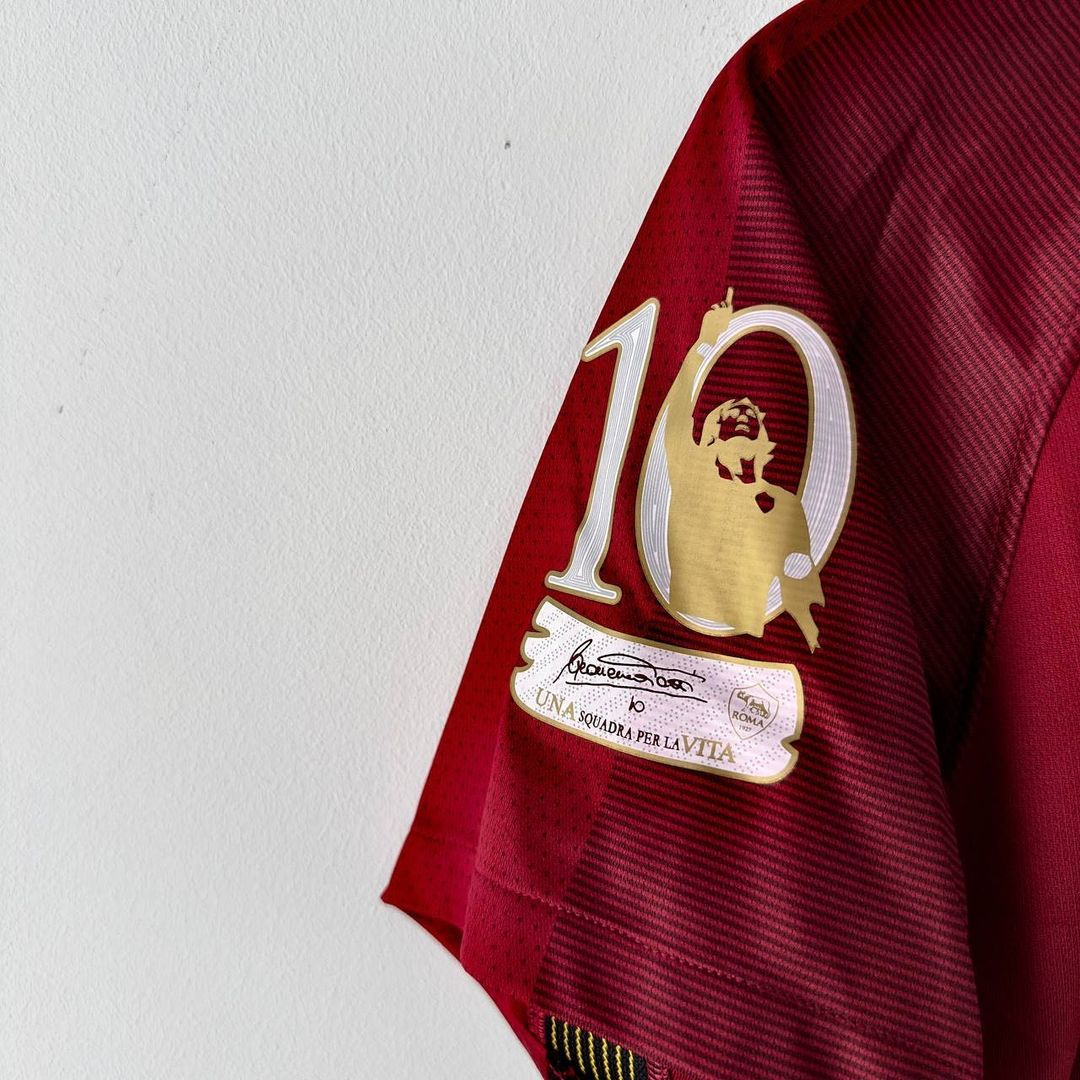 AS Mohamed Salah Roma 2016 2017 Retro Jersey Soccer Kit