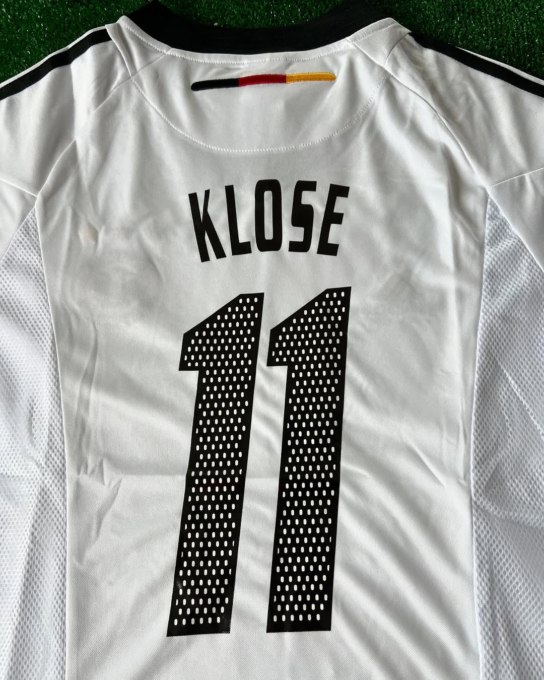 Miroslav Klose Germany 2002 World Cup Japan Korea White Retro Jersey Trikot