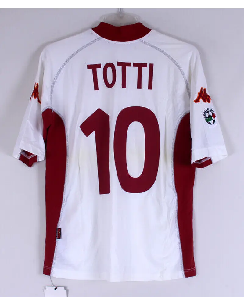 Francesco Totti 10 - Roma White 2001/02 Retro Jersey Trikot
