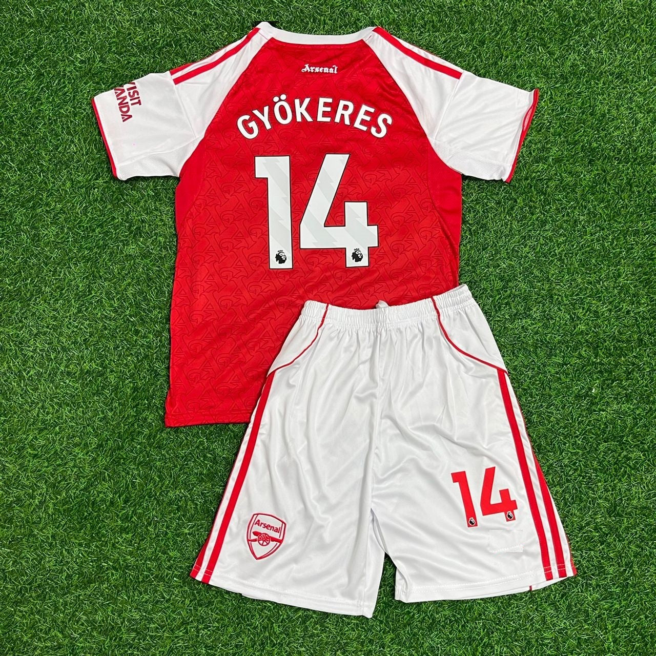 Viktor Gyökeres #14 Arsenal Home 2026 Kids Football Jersey Kit Soccer